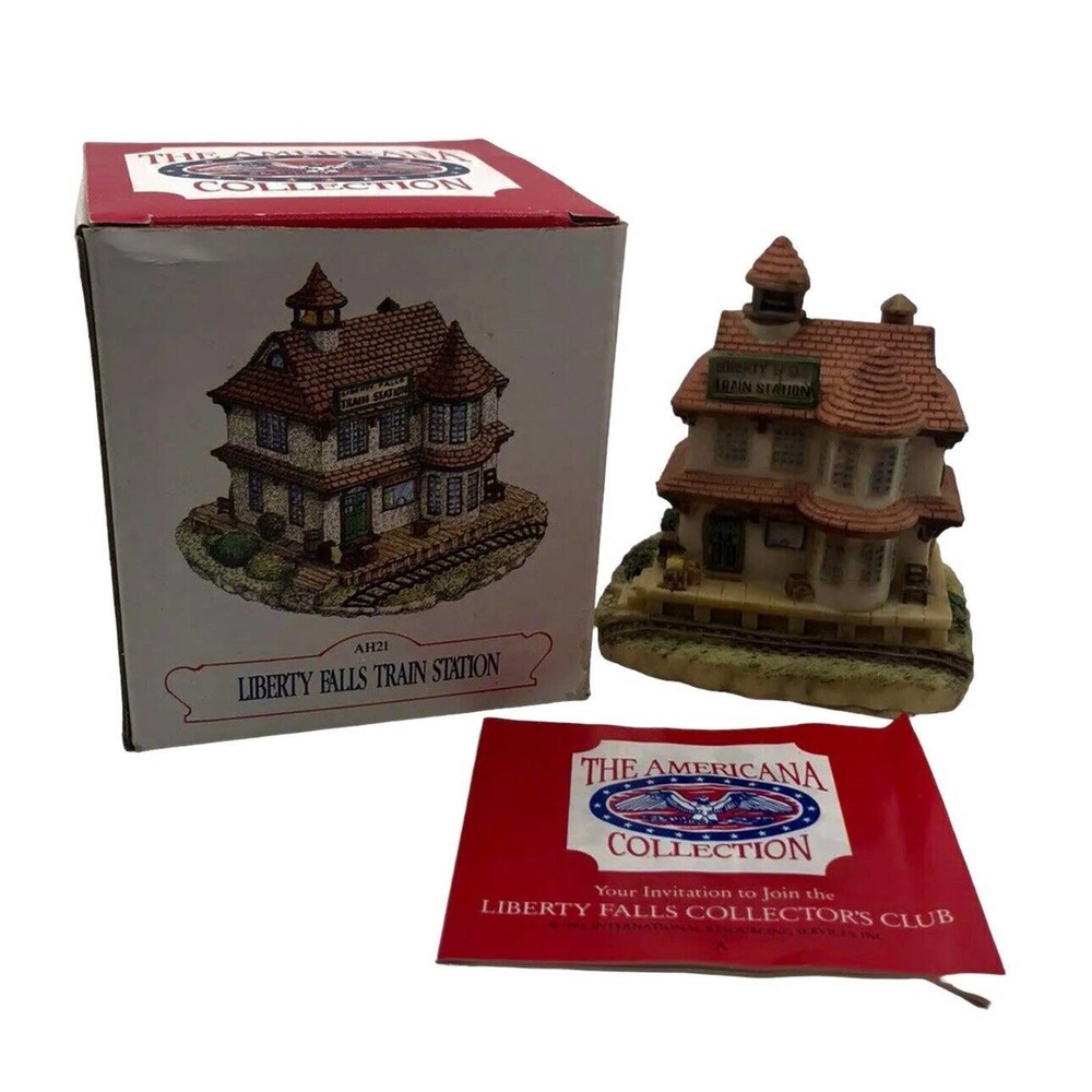 Liberty Falls Pony Express Station‎ Village Americana Collection AH16 VTG 1992